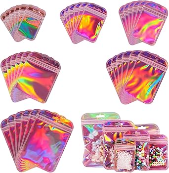 Amazon.co.jp: Beadthoven オーロラ チャック付きポリ袋 小分け収納用